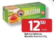 Bakers Salticrax Biscuits Assorted-200g Each