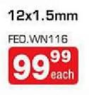 Auto Craft Steel Wheel Nut Lock 12x1.50mm-Each