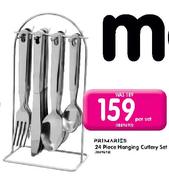 Primaries 24 Piece Hanging Cutlery Set-Per Set