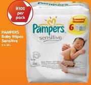 Pampers Baby Wipes Sensitive-6x56's Per Pack