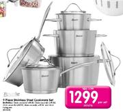 9 Piece Stainless Steel Cookware Set-Per Set