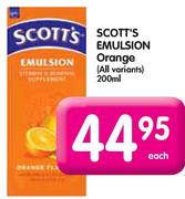 Scott's Emulsion Orange-200ml Each