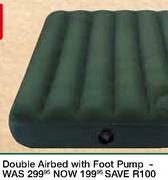 Intex Double Airbed With Foot Pump