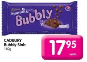 Cadbury Bubbly Slab-150g Each