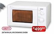 Defy Manual Microwave Oven-20ltr