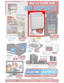 Electric Express : Buy on credit with no deposit (21 Jan - 15 Feb 2013), page 1