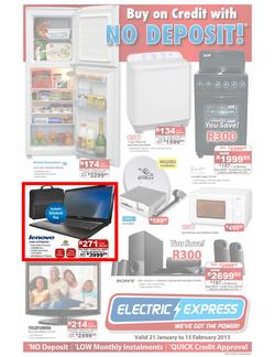 Electric Express : Buy on credit with no deposit (21 Jan - 15 Feb 2013), page 1