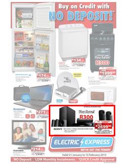 Electric Express : Buy on credit with no deposit (21 Jan - 15 Feb 2013), page 1