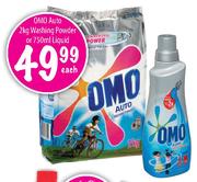 Omo Auto Washing Powder-2kg or Liquid-750ml Each