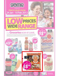 Game KZN : Low Prices Wide Range (24 Jan - 10 Feb 2013), page 1