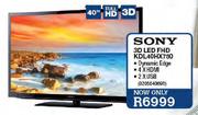 Sony 3D Full HD LED TV (KDL40HX750)-40"