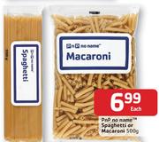 Pnp No Name Spaghetti Or Macaroni-500g Each