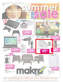 Makro : Summer Sale (5 Feb - 11 Feb 2013), page 1