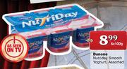 Danone Nutriday Smooth Yoghurt Assorted-6x100g