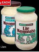 Regular/Lite Mayonnaise-740g/760g each