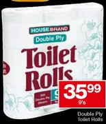Double Ply Toilet Rolls-9's
