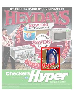 Checkers Hyper KZN : Heydays (4 Feb - 17 Feb 2013), page 1