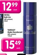 Yardley Male Deodorant-125ml