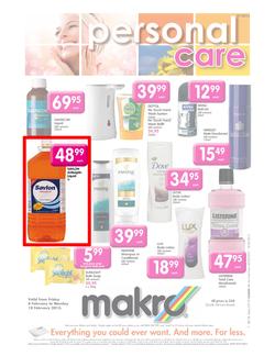 Makro : Personal Care (8 Feb - 18 Feb 2013), page 1