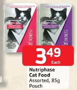 Nutriphase Cat Food Pouch Assorted-85g Each 