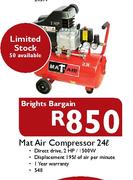 Mat Air Compressor-24ltr