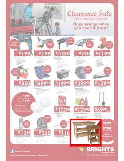 Brights Hardware : Clearance Sale (15 Feb - 2 Mar 2013), page 1