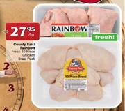 County Fair/Rainbow Fresh 10-Piece Chicken Braai Pack-Per Kg