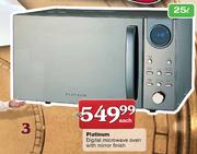 Platinum Digital Microwave Oven with Mirror Finish-25Ltr