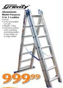 Gravity Aluminium Multi-Purpose 5 in 1 Ladder