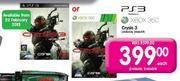 PS3 or XBOX 360 Crysis 3-Each