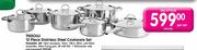 Tissolli 12 Piece Stainless Steel Cookware Set