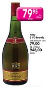 KWV 3 Yo Brandy-12 x 750ml