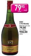 KWV 3 Yo Brandy-1 x 750ml