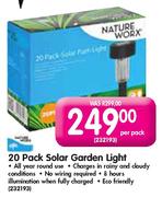 Nature Worx Solar Garden Light-20 Pack