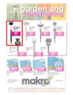 Makro : Garden & Home Lighting (25 Feb - 3 Mar 2013), page 1