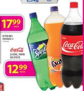 Coca-Cola Coke,Fanta Or Sprite-2Ltr