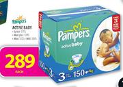 Pampers Active Baby Maxi 132's