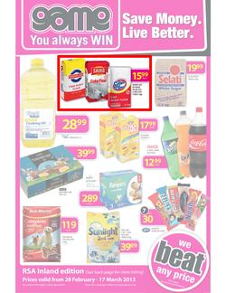 Game Inland : Save Money Live Better (28 Feb - 17 Mar 2013), page 1