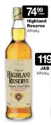 Highland Reserve Whisky-750ml