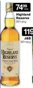 Highland Reserve Whisky-750ml