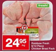 Rainbow Fresh 6/12 Piece Chicken Braai Pack-1Kg