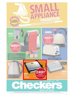 Checkers Eastern Cape : Small Appliance Promotion (25 Feb - 10 Mar 2013), page 1