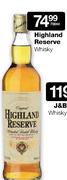 Highland  Reserve Whisky-750ml