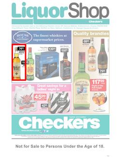 Checkers Eastern Cape : Liquor Shop (25 Feb - 10 Mar 2013), page 1