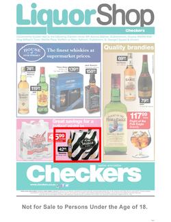 Checkers Eastern Cape : Liquor Shop (25 Feb - 10 Mar 2013), page 1