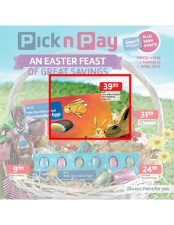 Pick n Pay : An Easter Feast of Great Savings (3 Mar - 1 Apr 2013), page 1