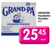 Grandpa Headache Powders-25's Each