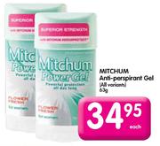 Mitchum Anti-Perspirant Gel-63g Each