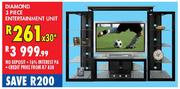 Diamond 3 Piece Entertainment Unit 