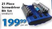 Worksman 21 Piece Screwdriver Bit Set